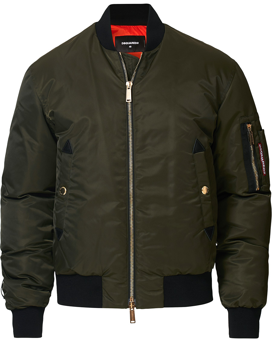 Herre | Jakker | Dsquared2 | Aviator Bomber Jacket Army Green