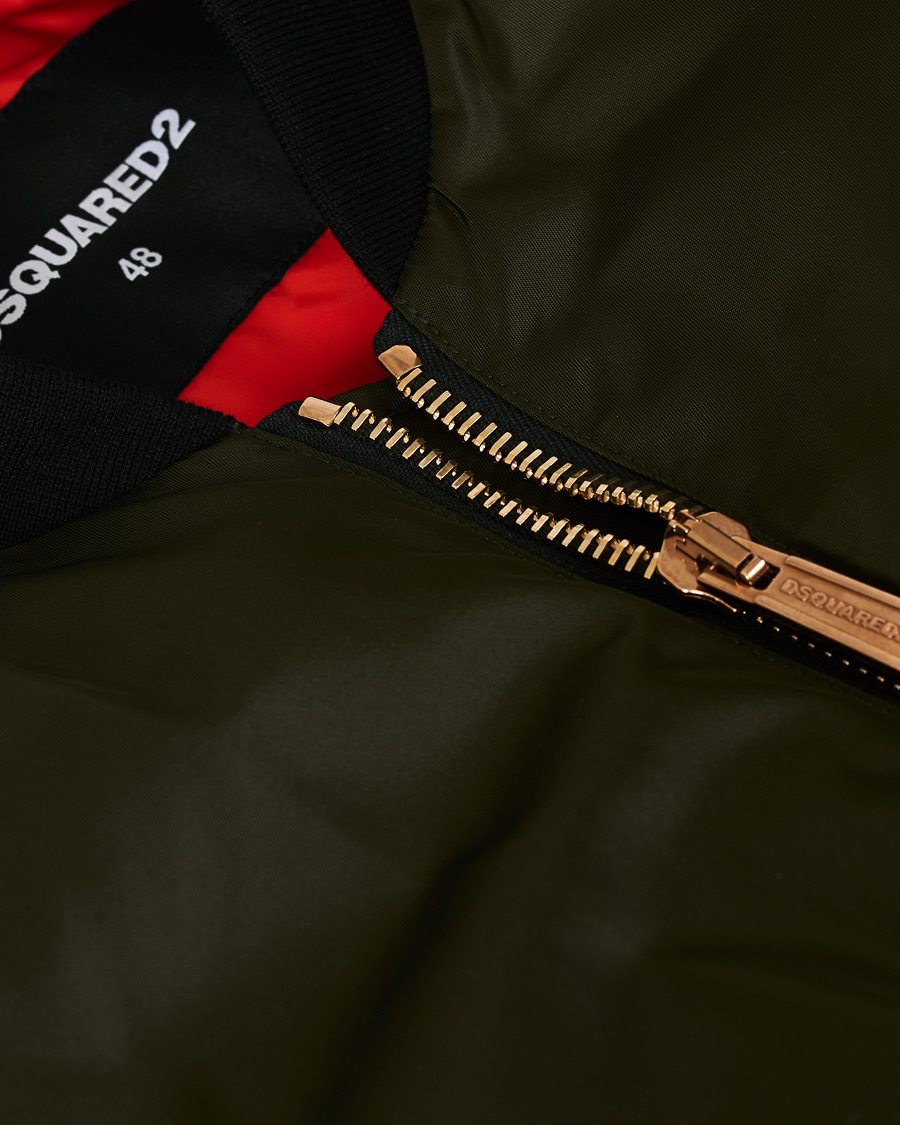 Herre | Jakker | Dsquared2 | Aviator Bomber Jacket Army Green