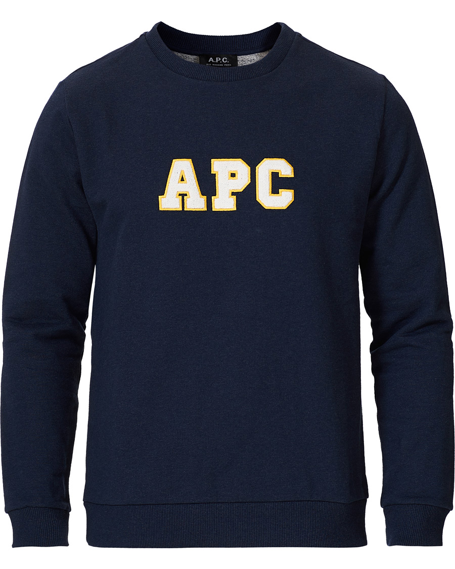 Herre | Trøjer | A.P.C. | Malcolm College Sweatshirt Navy