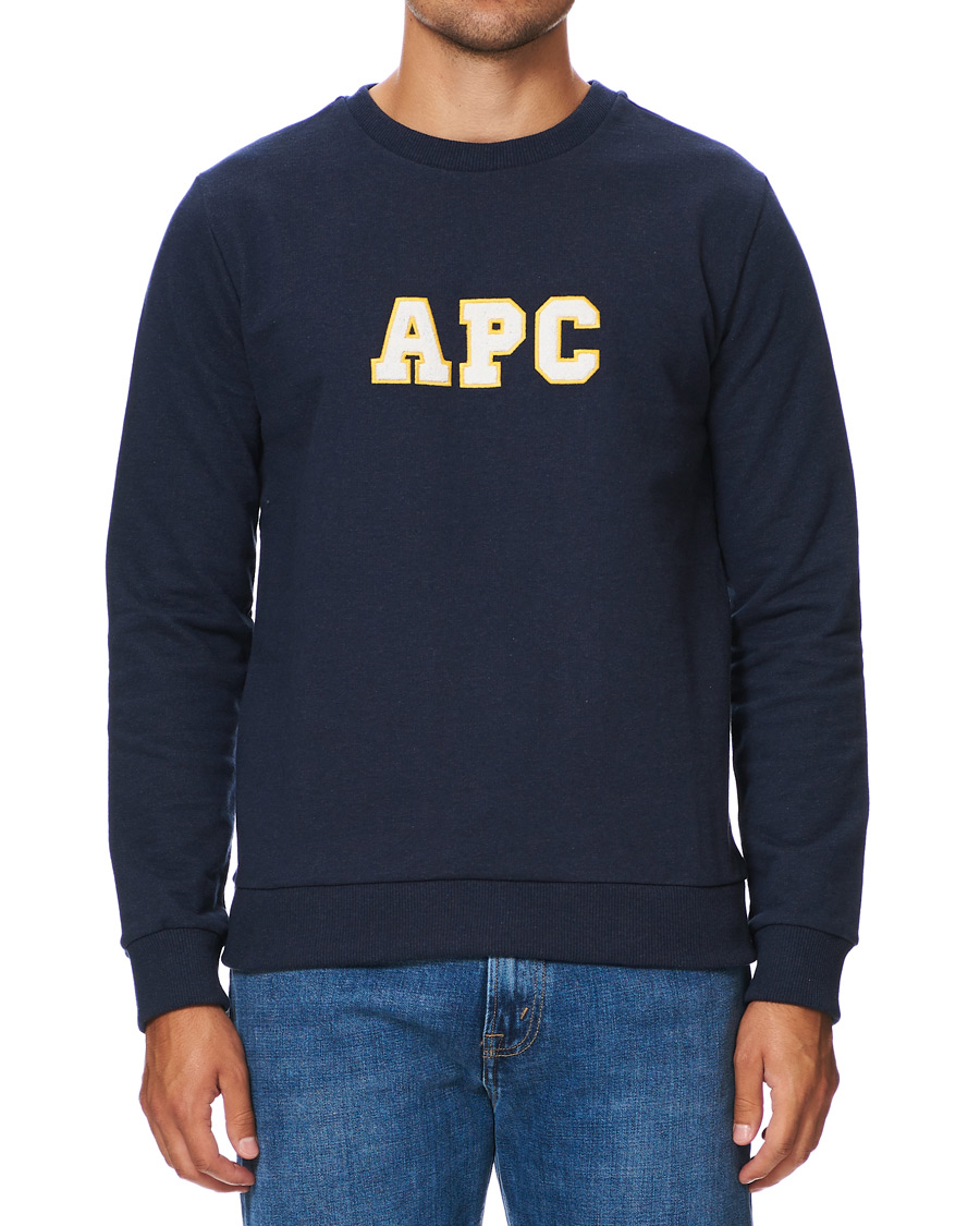 Herre | Trøjer | A.P.C. | Malcolm College Sweatshirt Navy