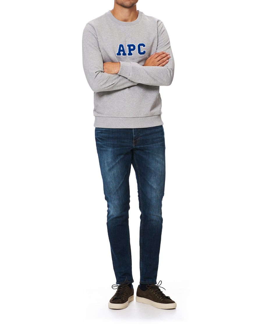 Herre | Trøjer | A.P.C. | Malcolm College Sweatshirt Light Grey