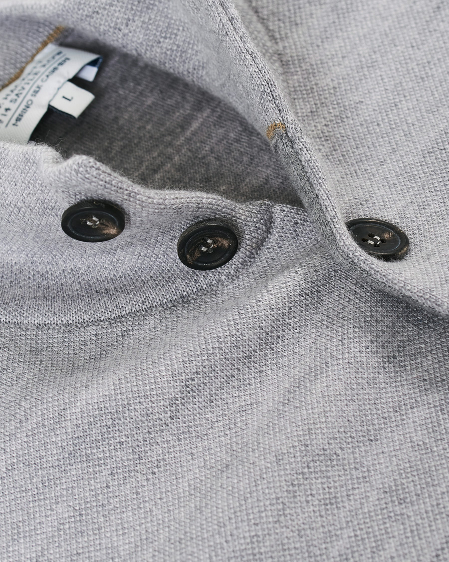 Herre | Trøjer | 14 Savile Row | Silk/Cashmere/Wool Cardigan Pale Grey