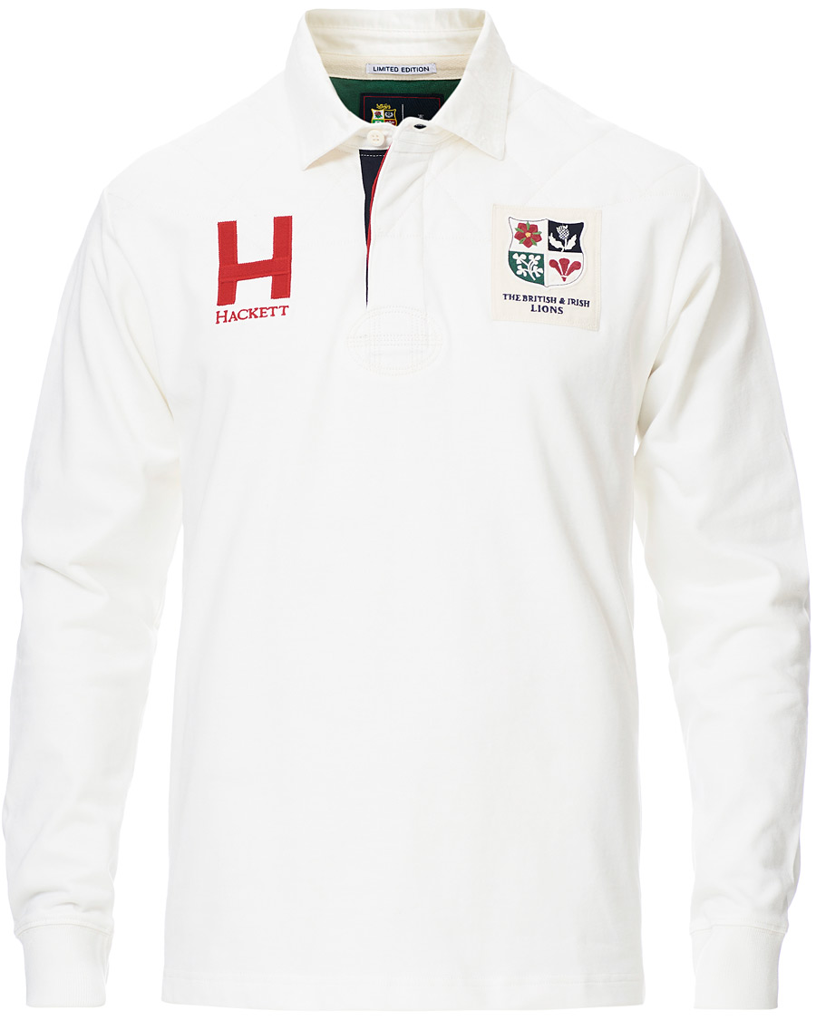 Herre | Trøjer | Hackett | Lions Long Sleeve Rugby Off White