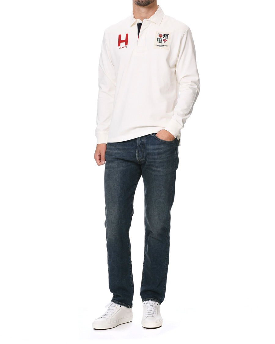Herre | Trøjer | Hackett | Lions Long Sleeve Rugby Off White