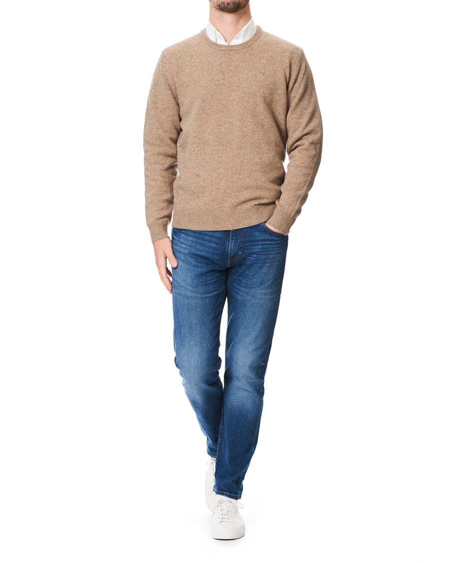 Herre | Trøjer | Hackett | Lambswool Crew Neck Mushroom