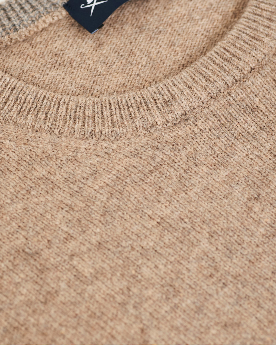 Herre | Trøjer | Hackett | Lambswool Crew Neck Mushroom