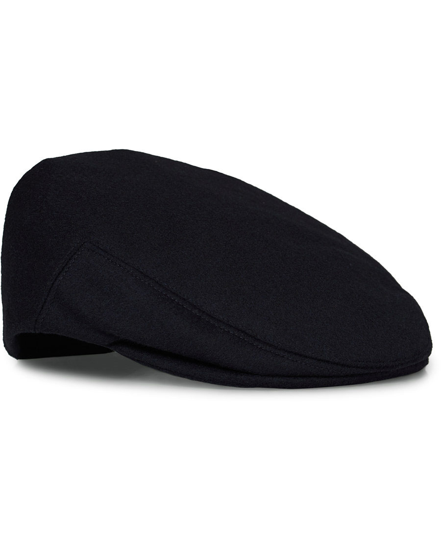 Herre | Lock & Co Hatters Glen Flat Loden Cap Navy | Lock & Co Hatters | Glen Flat Loden Cap Navy