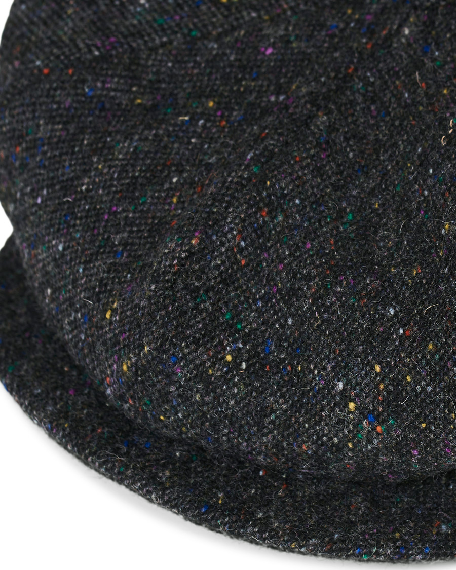 Herre | Lock & Co Hatters Tremelo Donegal Tweed Cap Dark Grey | Lock & Co Hatters | Tremelo Donegal Tweed Cap Dark Grey