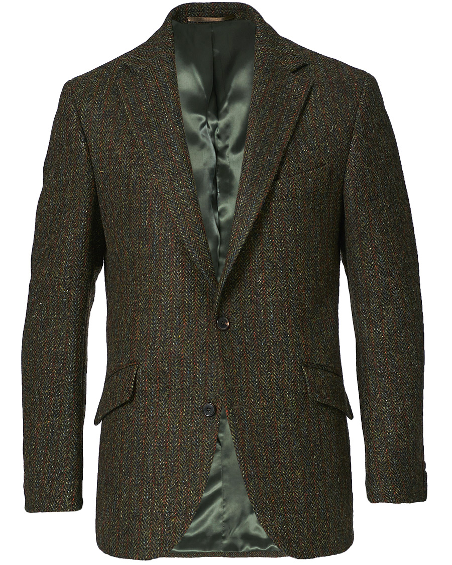Herre | Blazere & jakker | Walker Slater | Edward Harris Tweed Herringbone Blazer Green