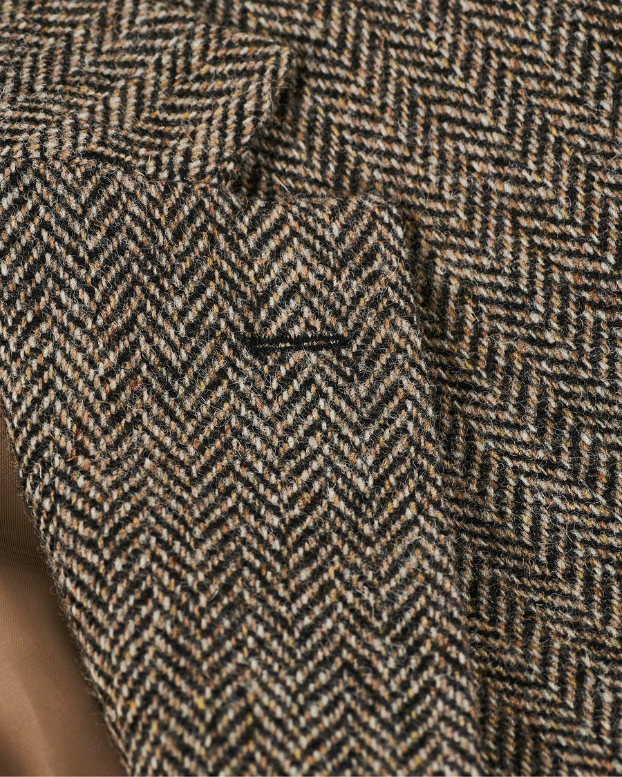 Herre | Blazere & jakker | Walker Slater | Edward Harris Tweed Herringbone Blazer Charcoal