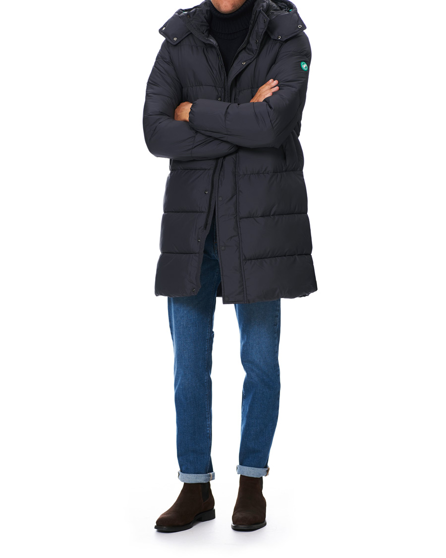 Herre | Jakker | Save The Duck | Recycled Padded Parka Ebony Grey