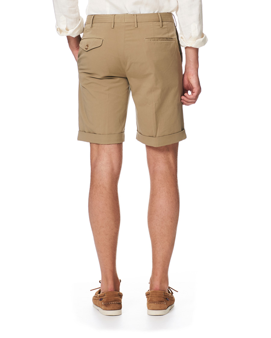 Herre | Shorts | Incotex | Cotton Chino Shorts Beige
