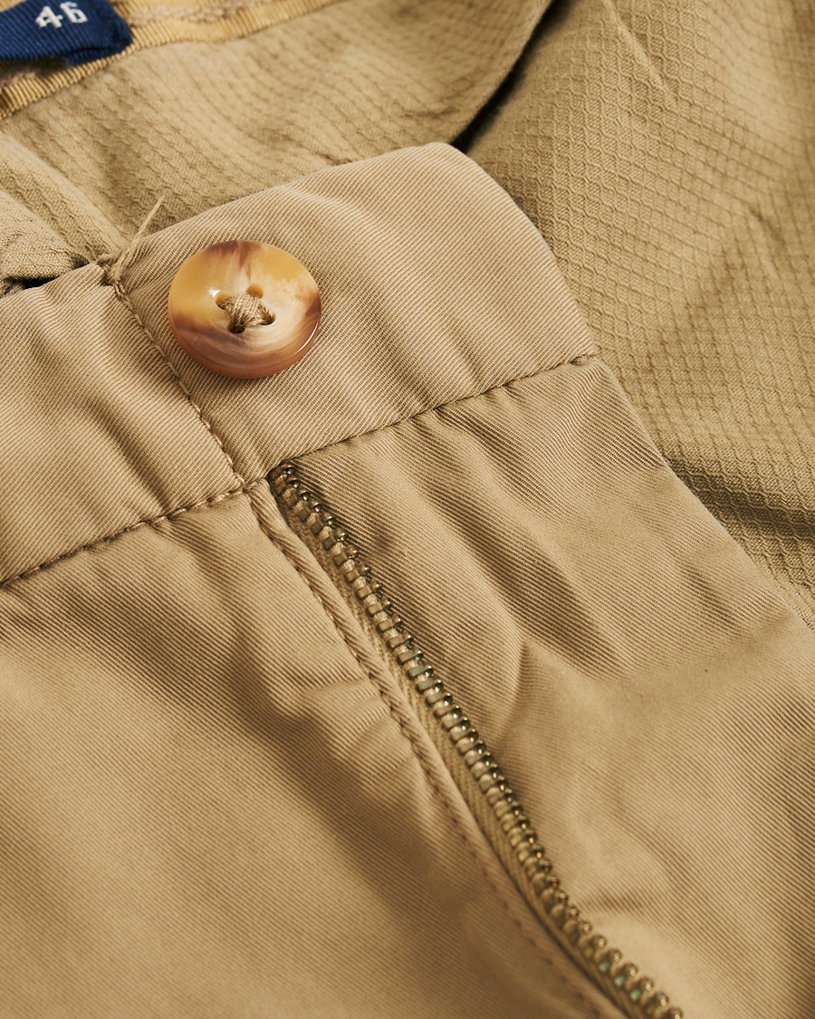 Herre | Shorts | Incotex | Cotton Chino Shorts Beige