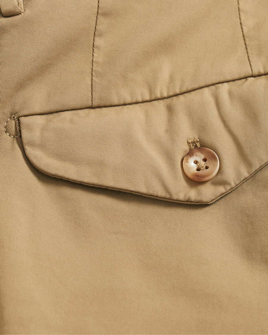Herre | Shorts | Incotex | Cotton Chino Shorts Beige