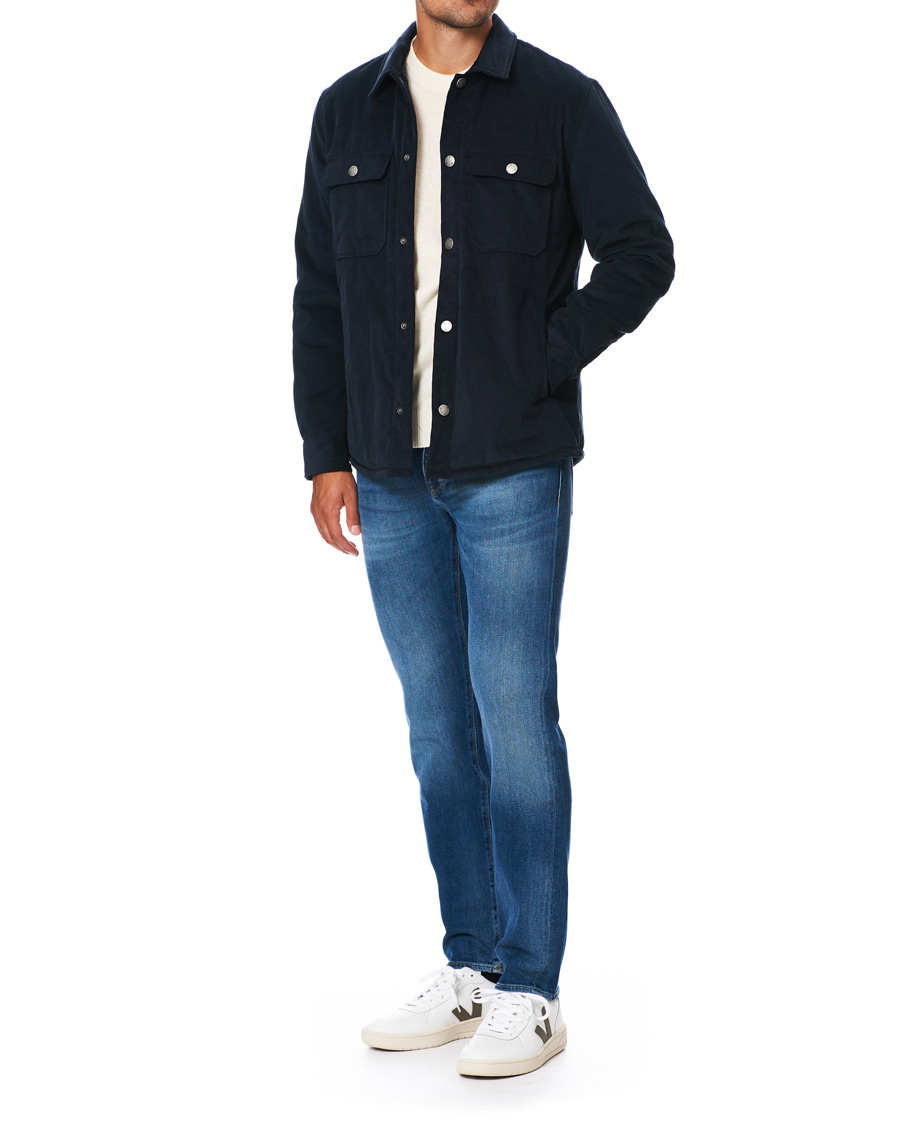 Herre | Veja V-10 Leather Sneaker Extra White/Kaki Indigo | Veja | V-10 Leather Sneaker Extra White/Kaki Indigo
