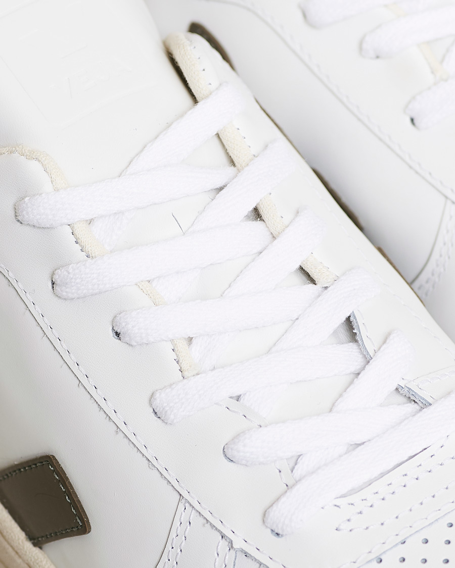 Herre | Veja V-10 Leather Sneaker Extra White/Kaki Indigo | Veja | V-10 Leather Sneaker Extra White/Kaki Indigo