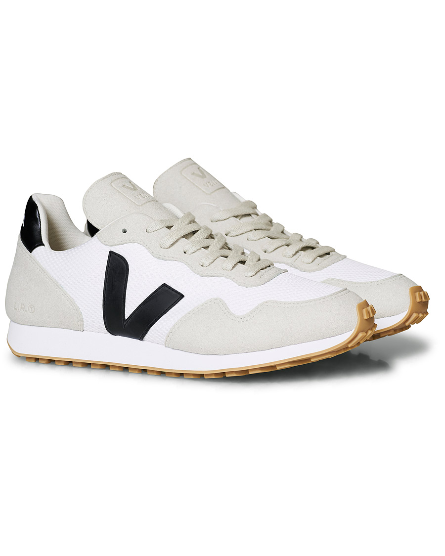 Herre | Veja SDU Vegan Running Sneaker White Black Natural | Veja | SDU Vegan Running Sneaker White Black Natural