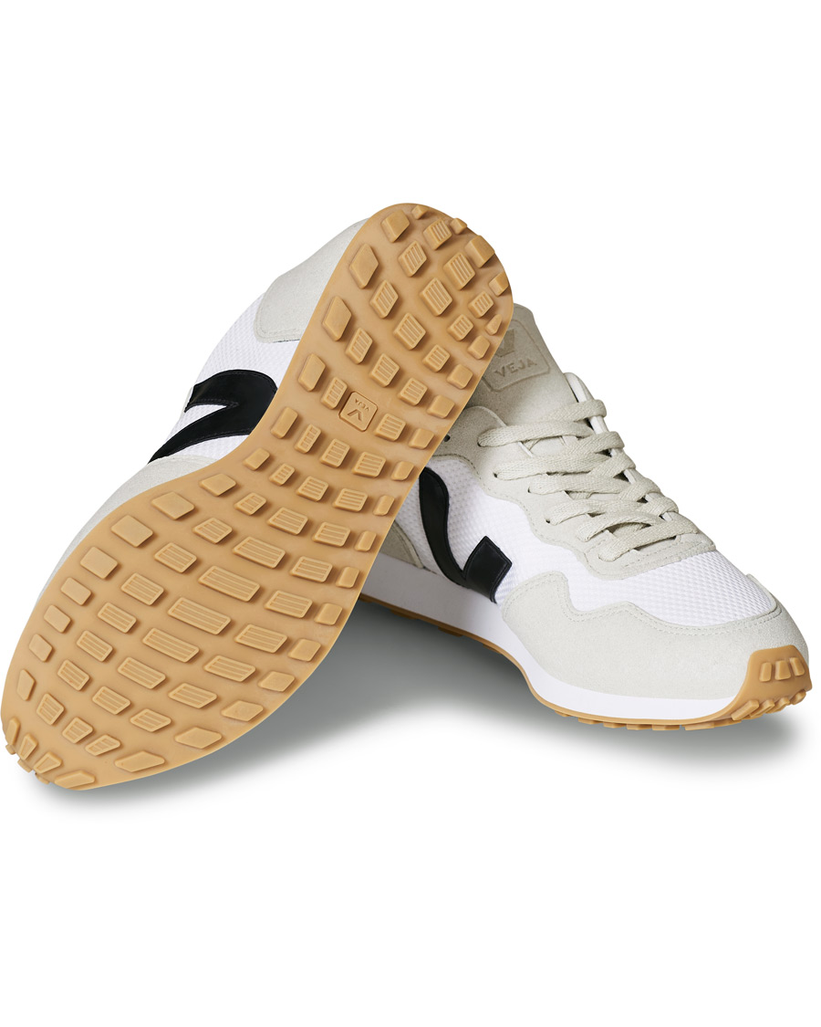 Herre | Veja SDU Vegan Running Sneaker White Black Natural | Veja | SDU Vegan Running Sneaker White Black Natural