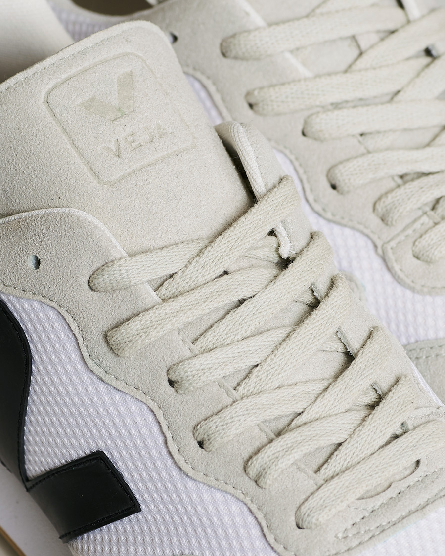 Herre | Veja SDU Vegan Running Sneaker White Black Natural | Veja | SDU Vegan Running Sneaker White Black Natural