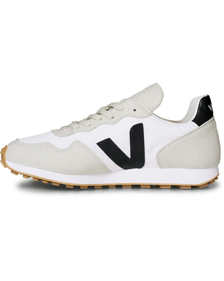 Herre | Veja SDU Vegan Running Sneaker White Black Natural | Veja | SDU Vegan Running Sneaker White Black Natural