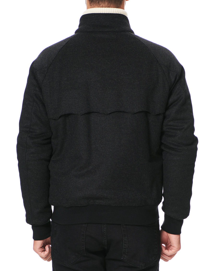 Herre | Jakker | Baracuta | G9 Padded Melton Wool Harrington Jacket Charcoal