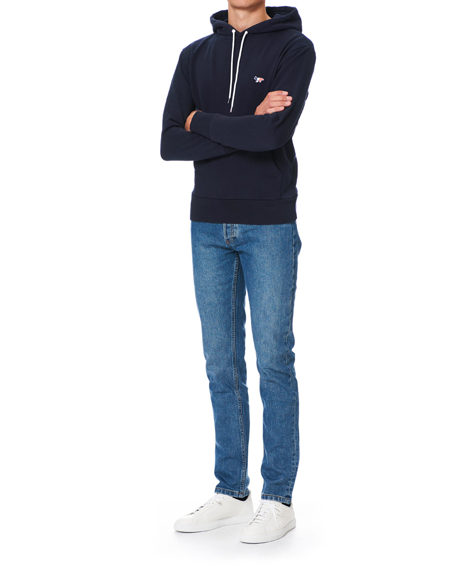 Herre | Trøjer | Maison Kitsuné | Tricolor Fox Hoodie Navy