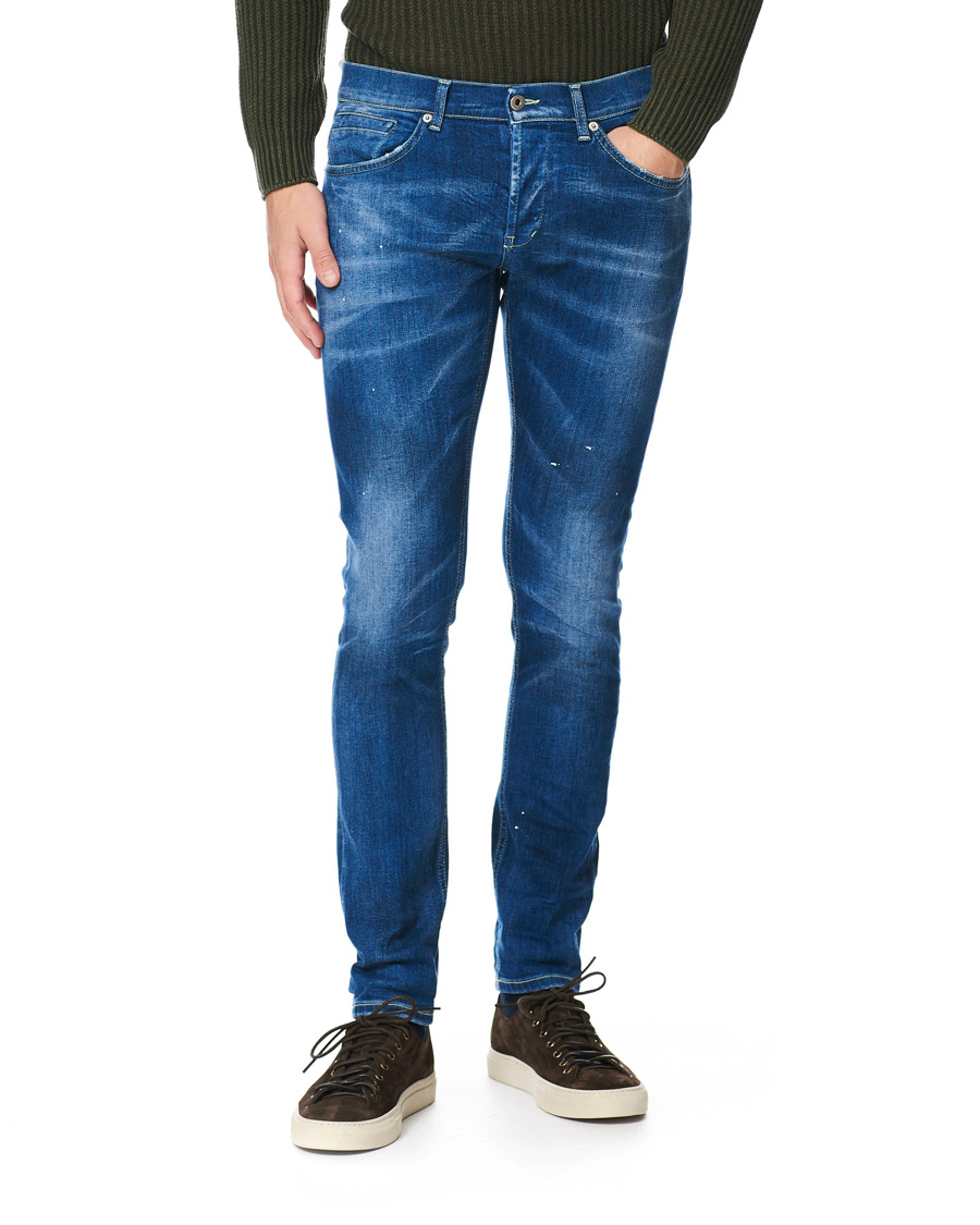 Herre | Jeans | Dondup | George Color Splash Jeans Blue