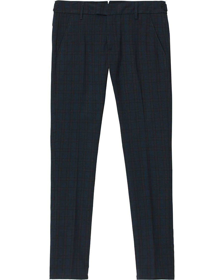 Herre | Bukser | Dondup | Carl Side Adjusted Trousers Blue Check