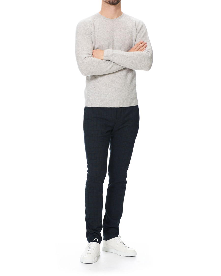 Herre | Bukser | Dondup | Carl Side Adjusted Trousers Blue Check