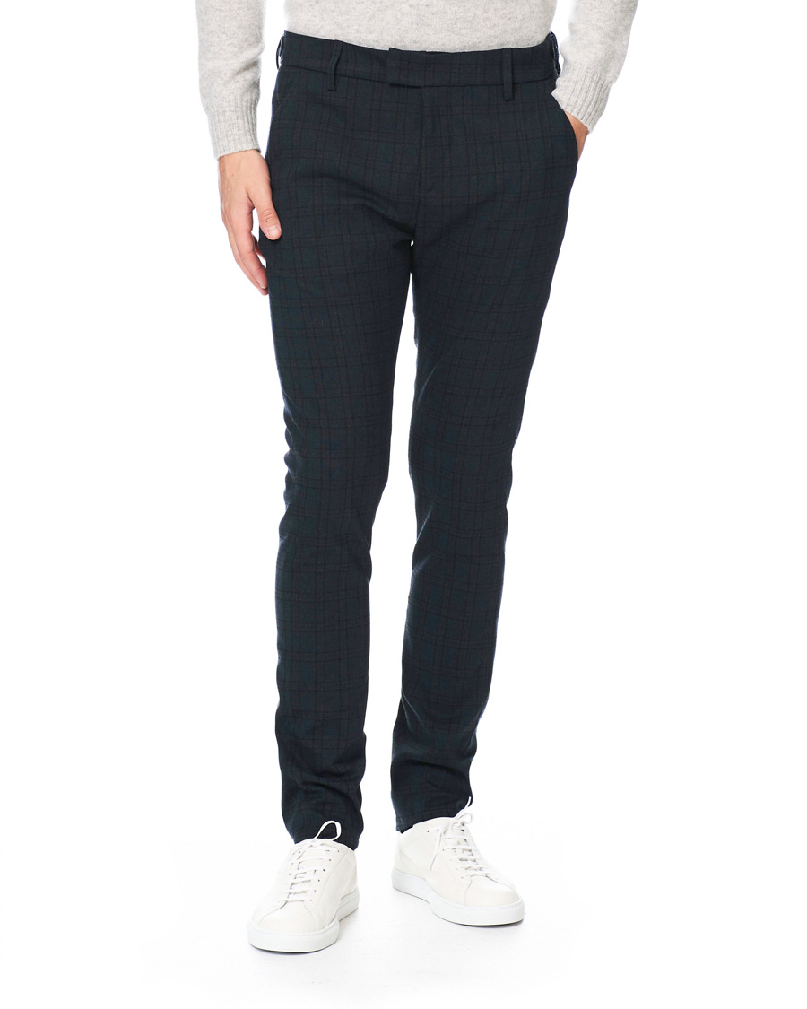 Herre | Bukser | Dondup | Carl Side Adjusted Trousers Blue Check