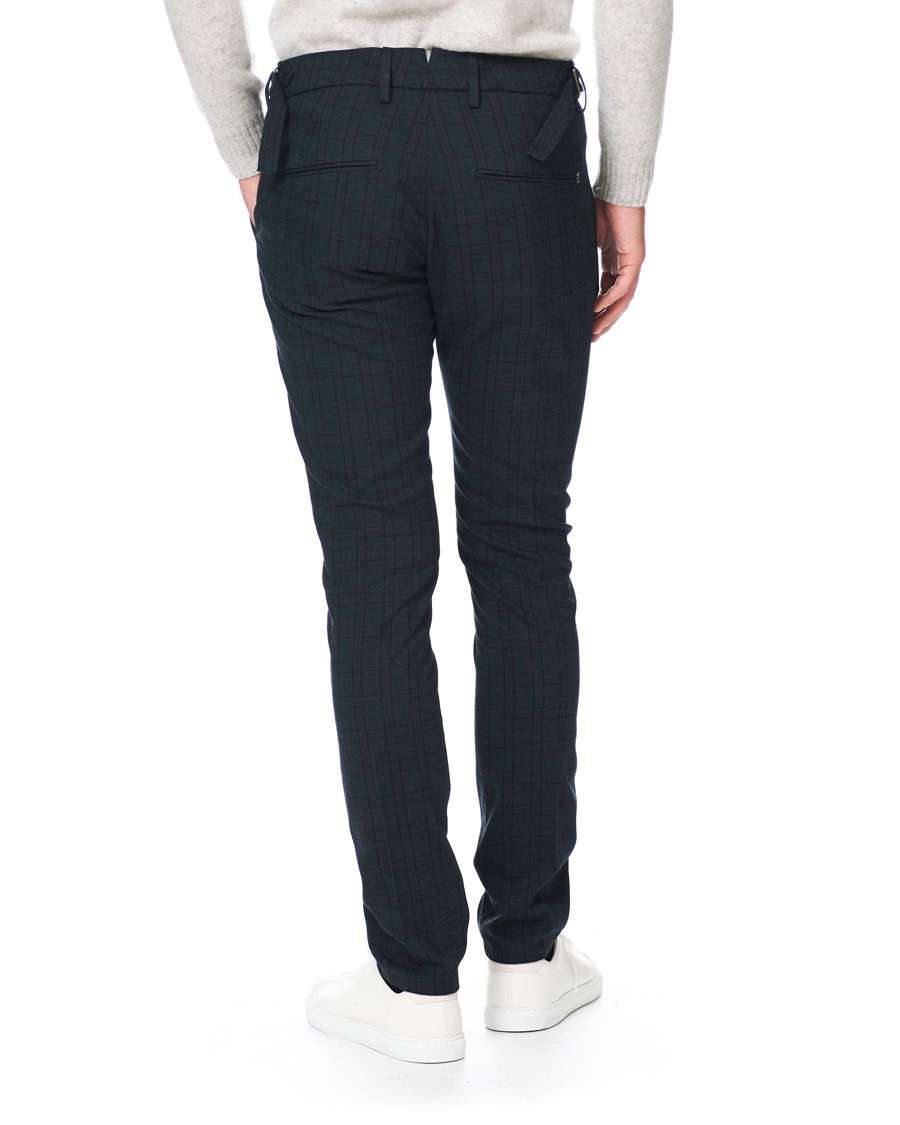 Herre | Bukser | Dondup | Carl Side Adjusted Trousers Blue Check