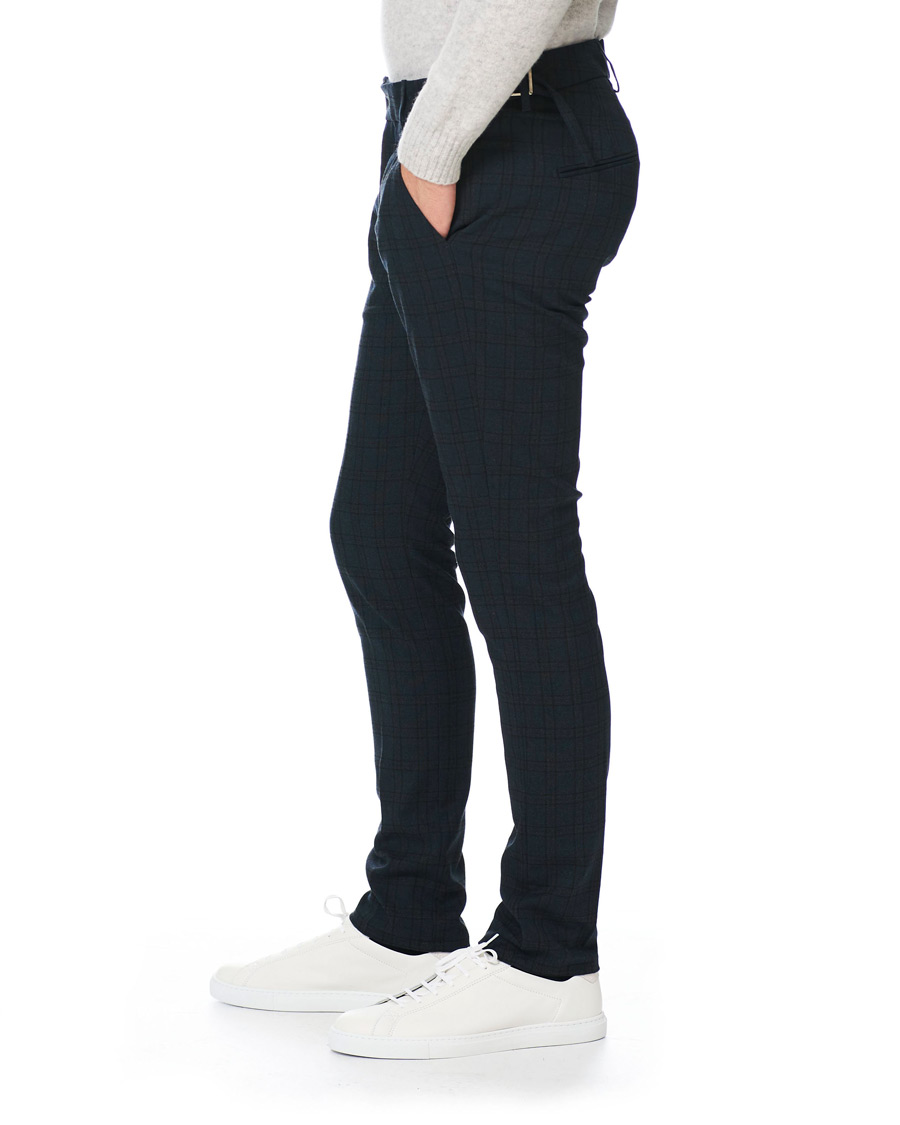 Herre | Bukser | Dondup | Carl Side Adjusted Trousers Blue Check