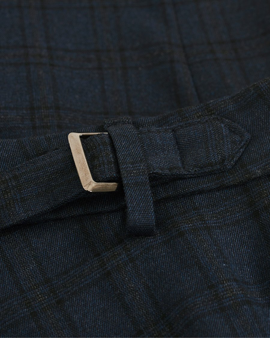 Herre | Bukser | Dondup | Carl Side Adjusted Trousers Blue Check