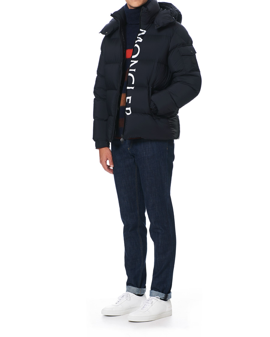 Herre | Jakker | Moncler | Maures Logo Down Jacket Navy