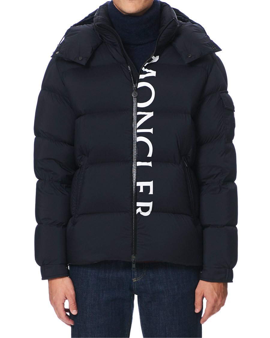Herre | Jakker | Moncler | Maures Logo Down Jacket Navy