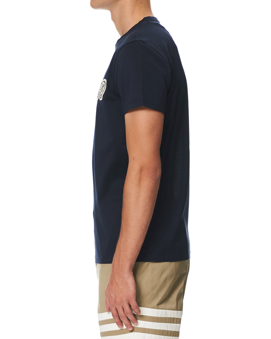 Herre | T-Shirts | Moncler | Patch Logo T-shirt Navy