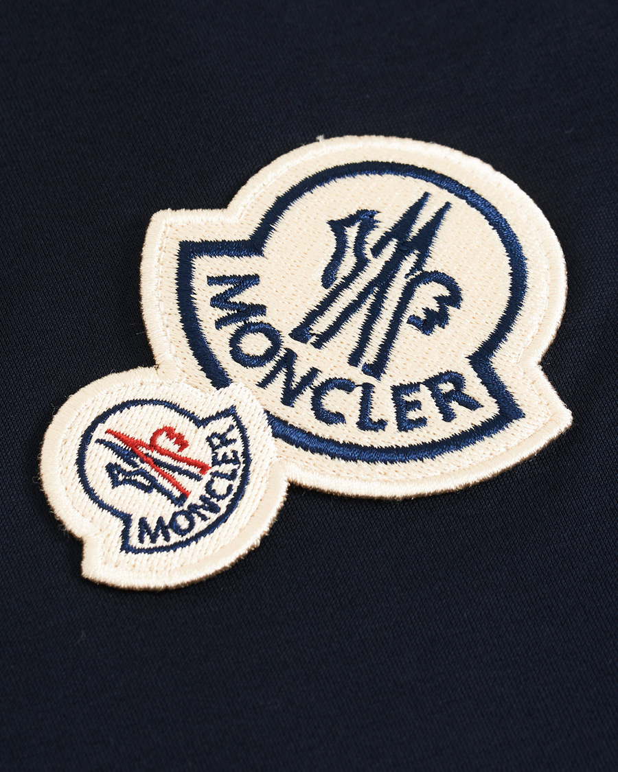 Herre | T-Shirts | Moncler | Patch Logo T-shirt Navy