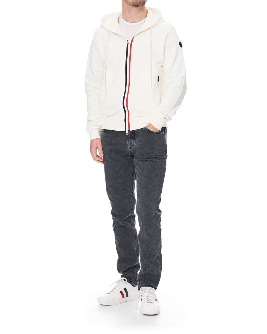 Herre | Trøjer | Moncler | Stripe Sweat Hoodie White