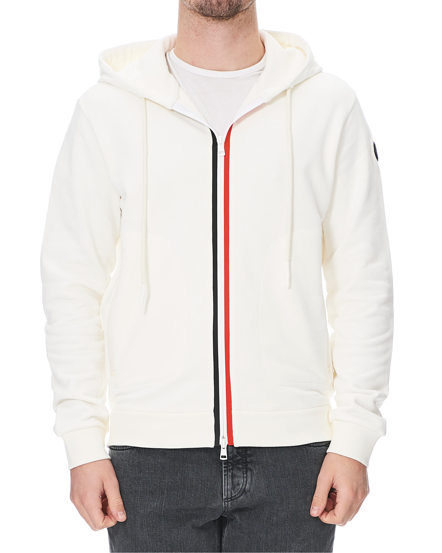 Herre | Trøjer | Moncler | Stripe Sweat Hoodie White