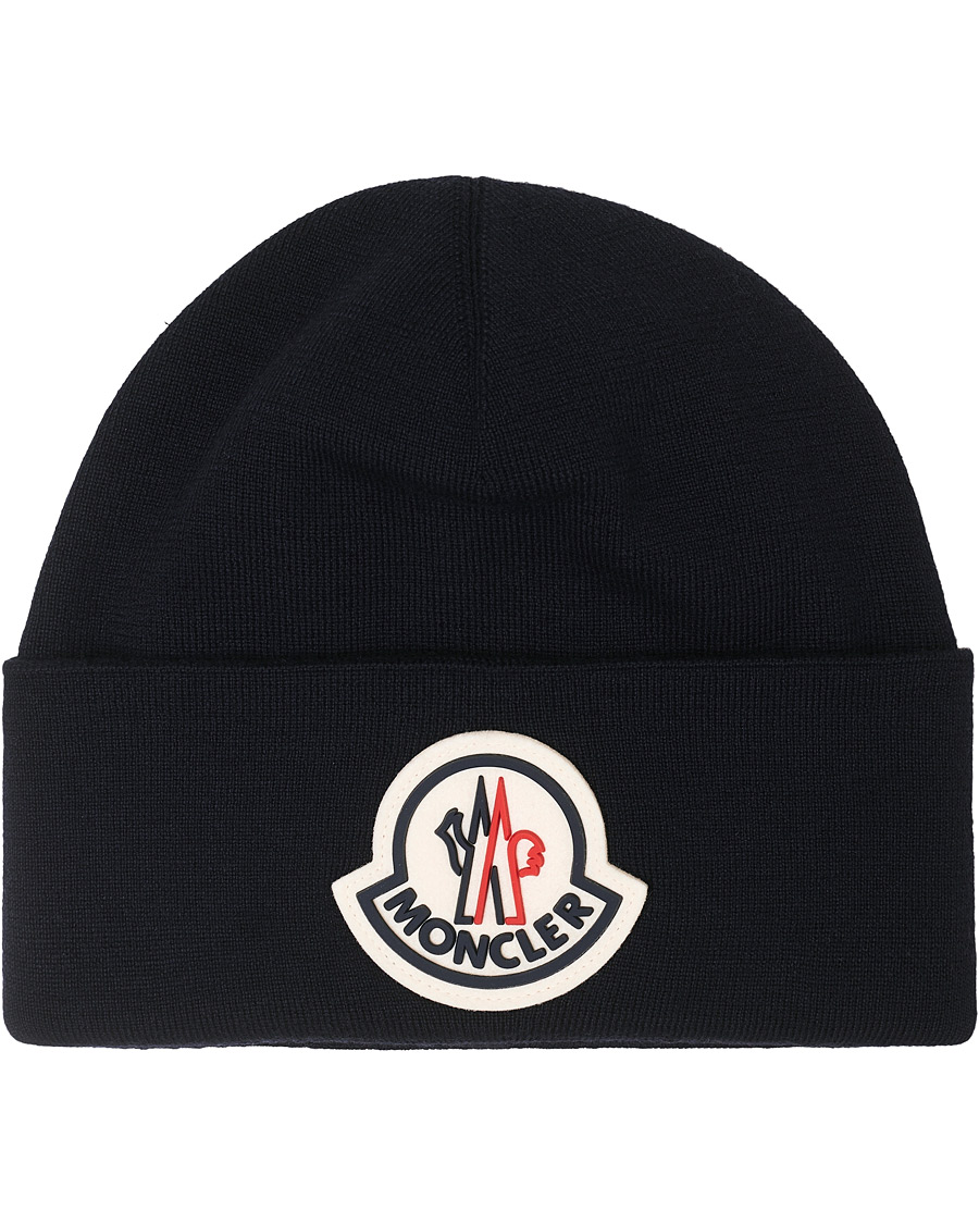 tilfældig Afgift Algebraisk Moncler Large Logo Beanie Navy - CareOfCarl.dk