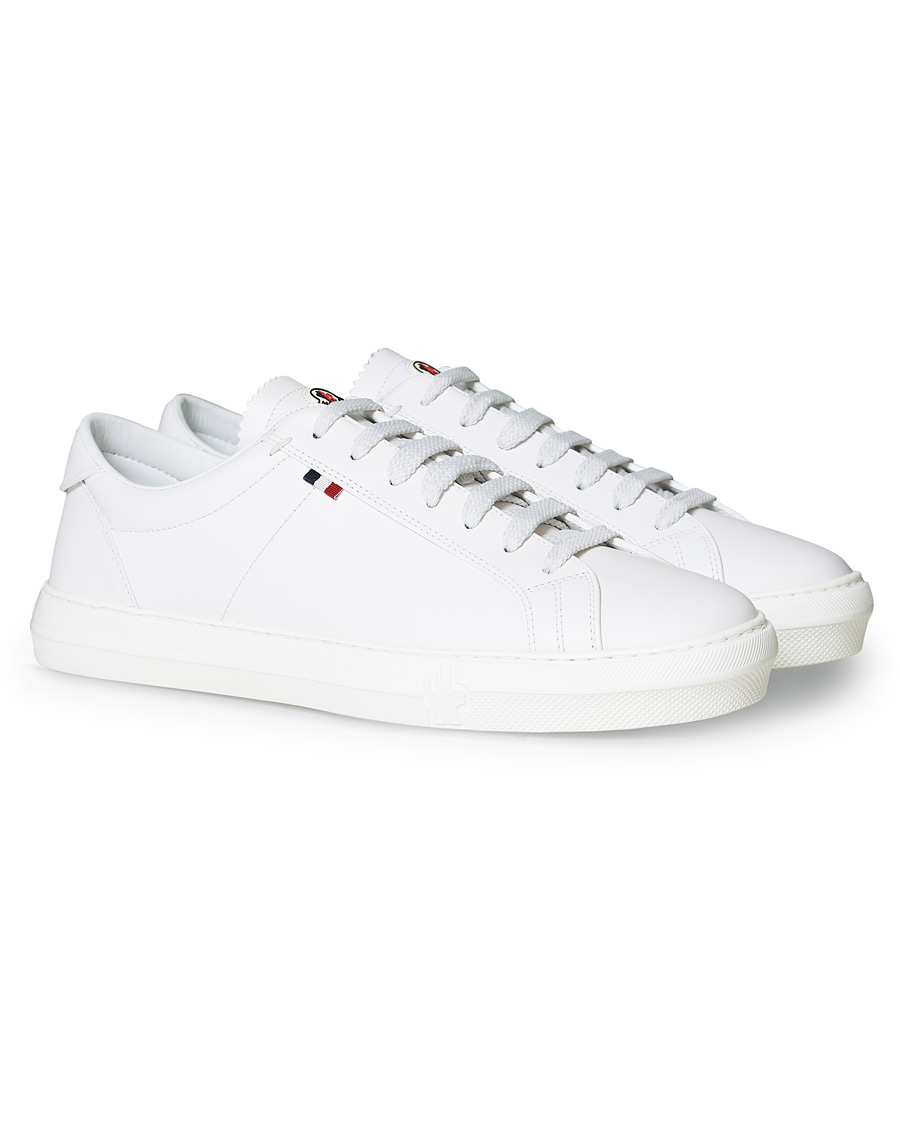 Herre | Moncler New Monaco Sneaker White Calf | Moncler | New Monaco Sneaker White Calf