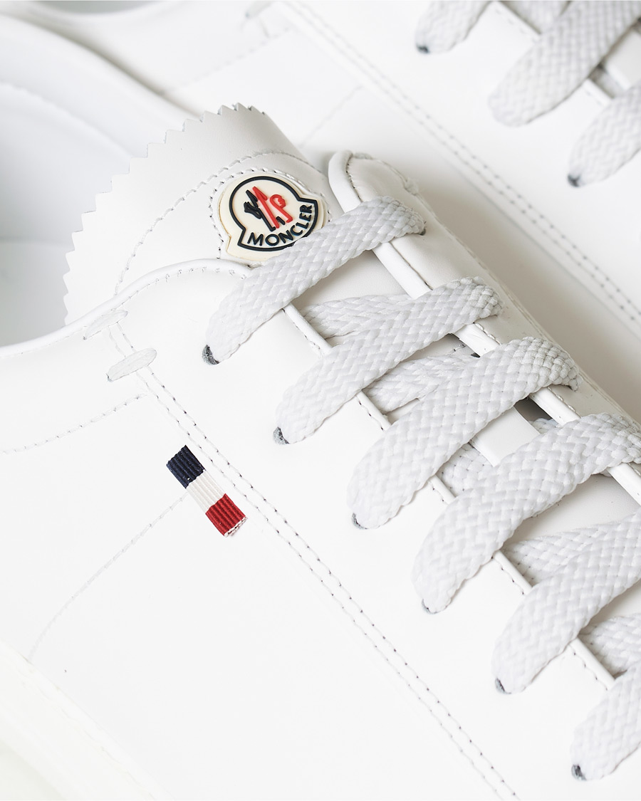 Herre | Moncler New Monaco Sneaker White Calf | Moncler | New Monaco Sneaker White Calf