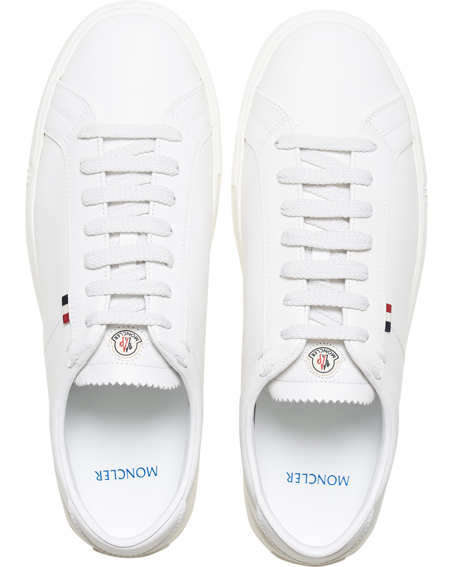 Herre | Moncler New Monaco Sneaker White Calf | Moncler | New Monaco Sneaker White Calf