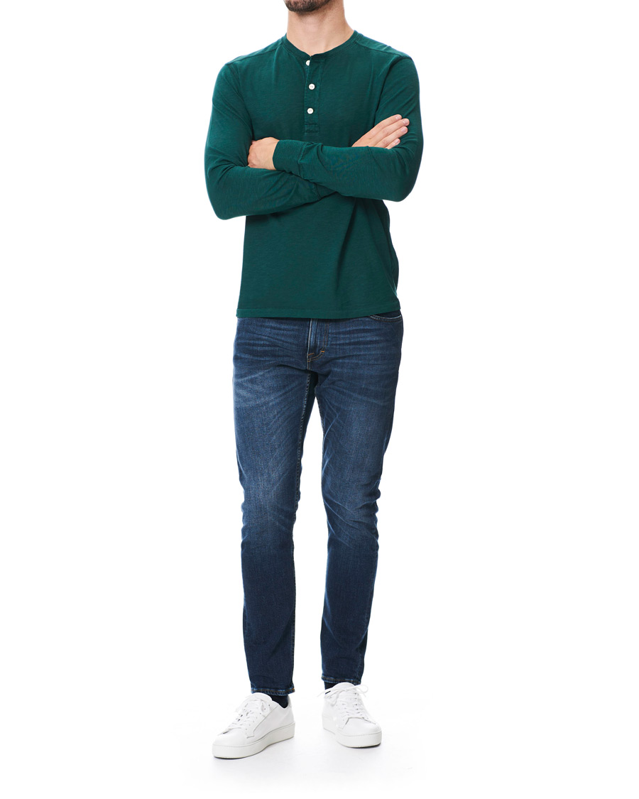 Herre | Trøjer | J.Crew | Garment Dyed Henley Old Forest