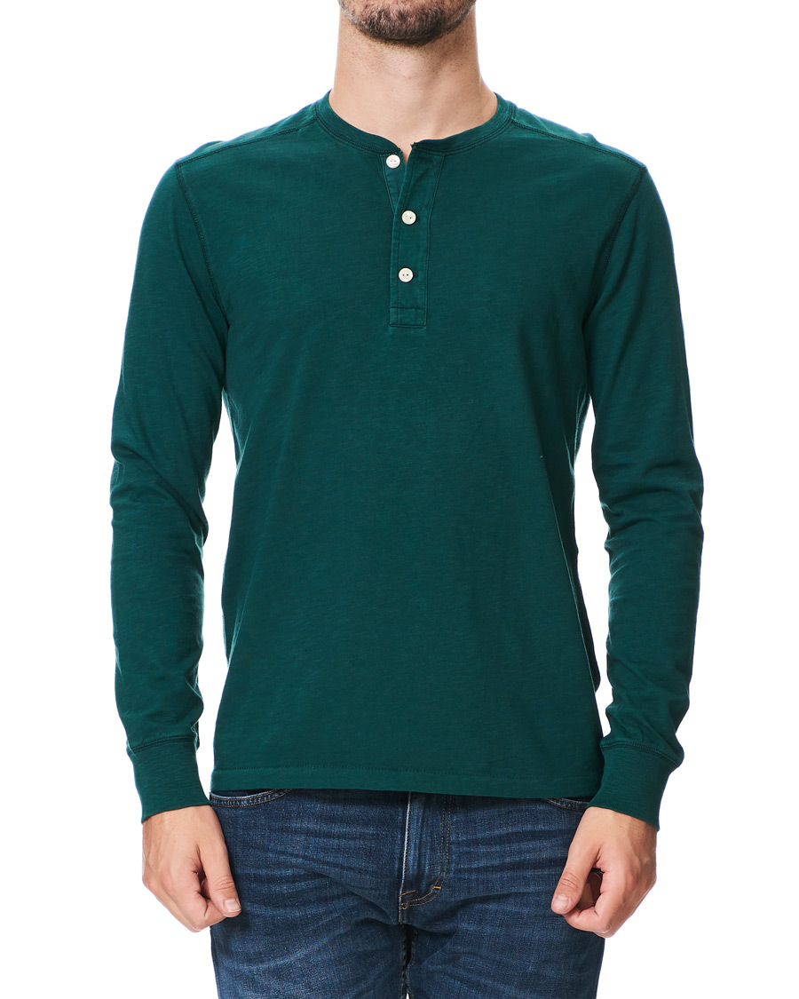 Herre | Trøjer | J.Crew | Garment Dyed Henley Old Forest