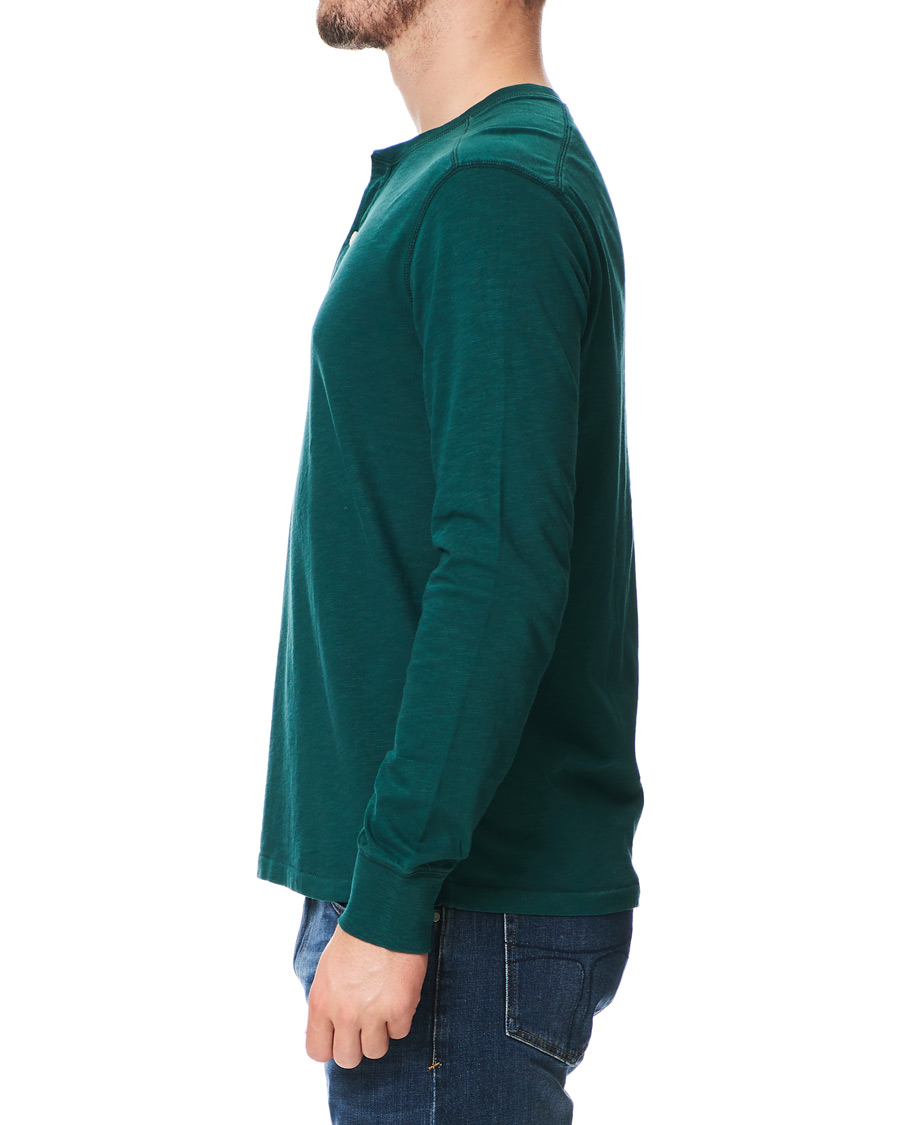 Herre | Trøjer | J.Crew | Garment Dyed Henley Old Forest