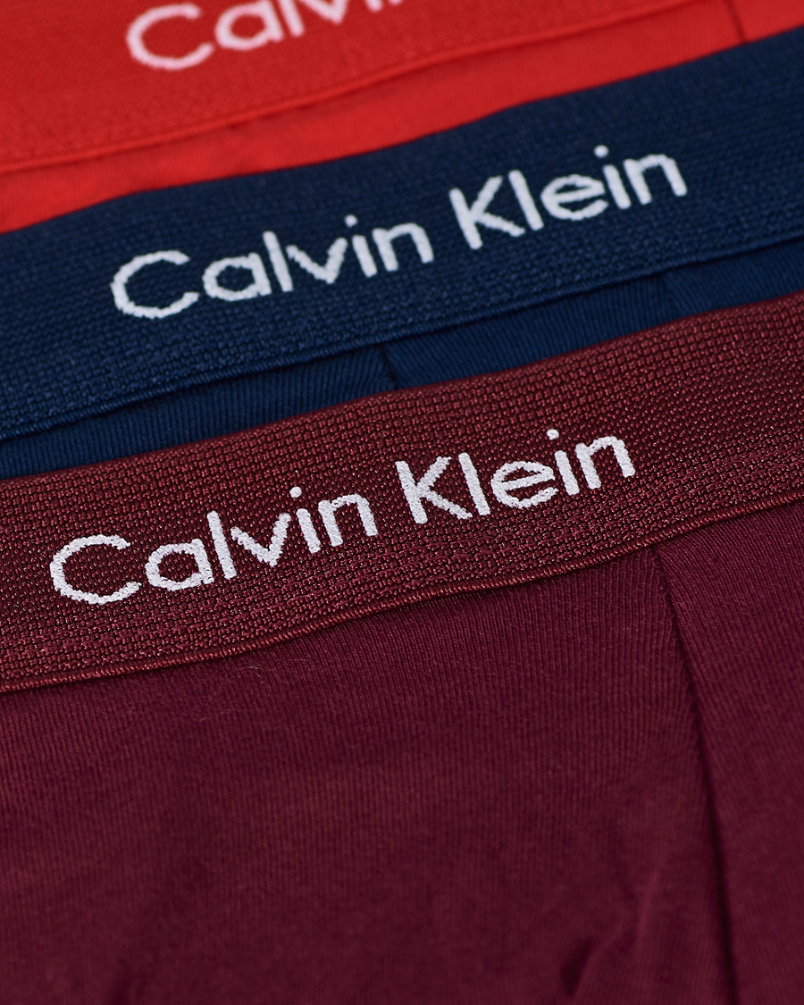 Herre | Undertøj | Calvin Klein | Cotton Stretch 3-Pack Boxer Breif Navy/Wine/Red