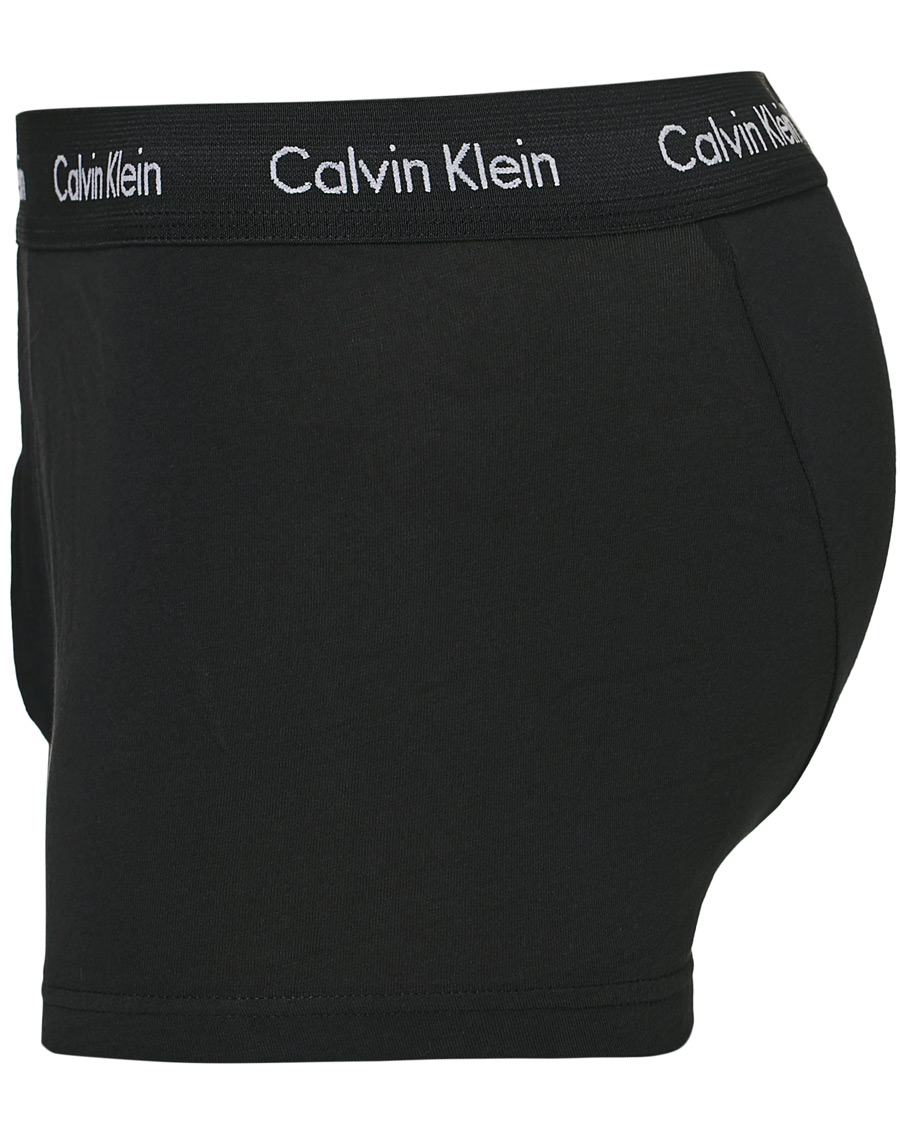 Herre | Undertøj | Calvin Klein | Cotton Stretch 3-Pack Low Rise Trunk Black/Coral/Grey