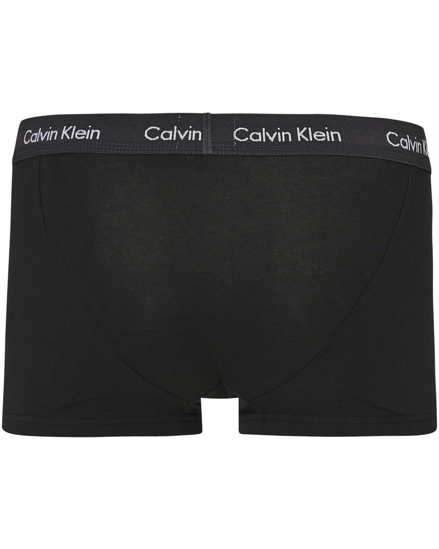 Herre | Undertøj | Calvin Klein | Cotton Stretch 3-Pack Low Rise Trunk Black/Coral/Grey