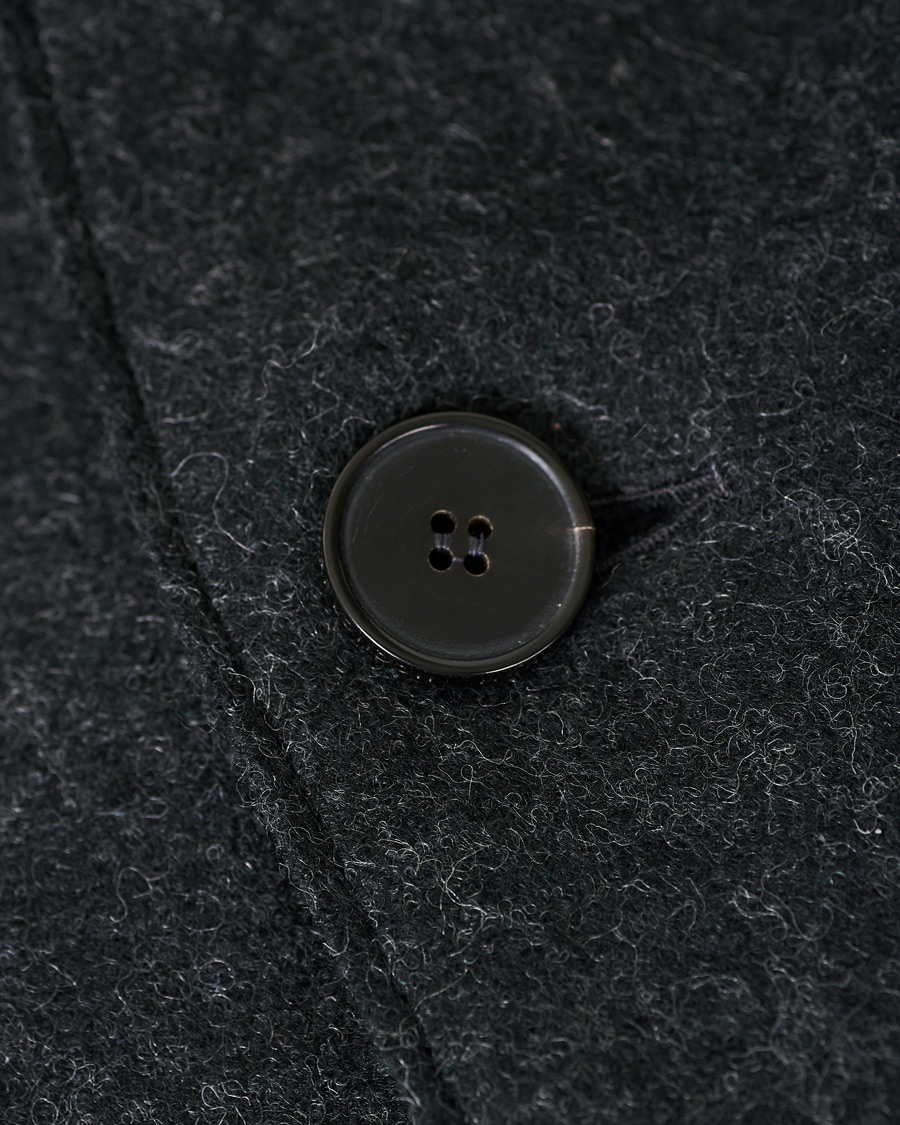 Herre | Jakker | Harris Wharf London | Pressed Wool Mac Coat Anthracite